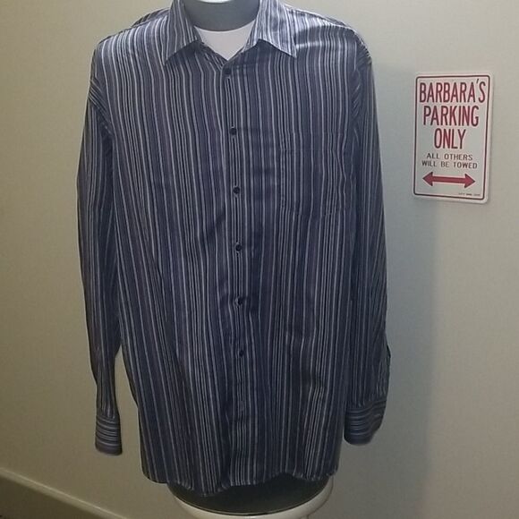 TOSCANO CASUAL STRIPE SHIRT SZ XXL - Picture 1 of 6